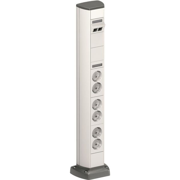 Schneider Electric INS40501 Uttakspost 602 mm, enkeltsidig Hvit