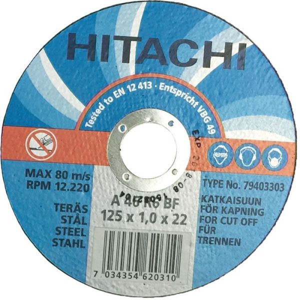 HiKOKI 79999100 Kappskive Ø125 mm, 10-pakning