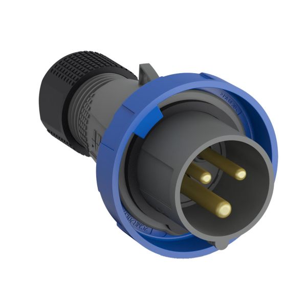 ABB 2CMA101072R1000 Støpsel IP67 Blå, 16 A, 3-polet