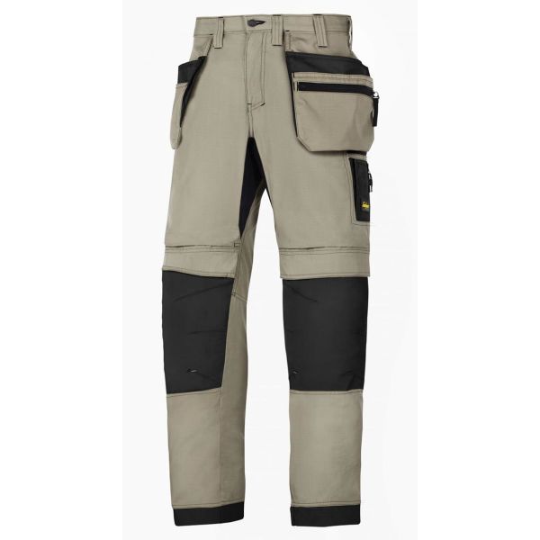 Snickers 6206 LiteWork Arbeidsbukse khaki/svart C44