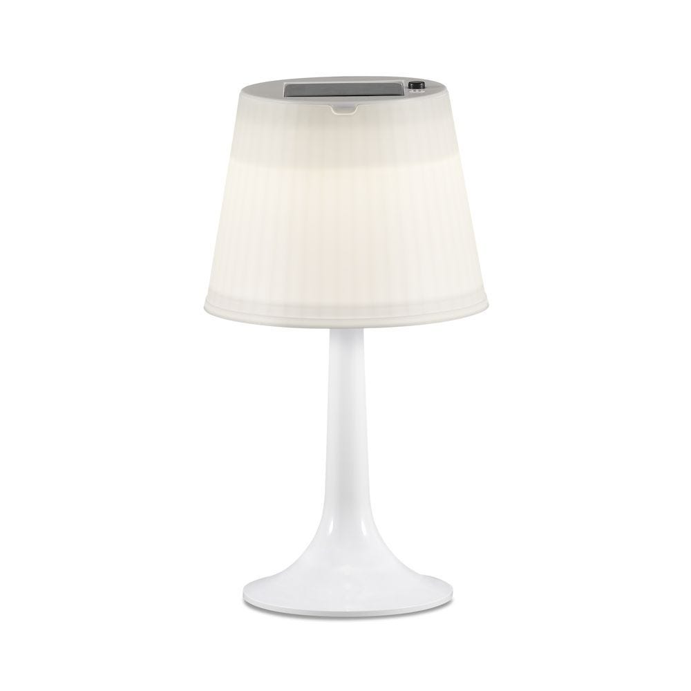 Konstsmide Bordlampe Assisi Solcelle LED Hvit