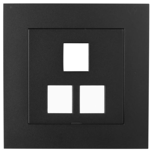 Elko Plus Midtlokk med ramme, 3 x Keystone Svart