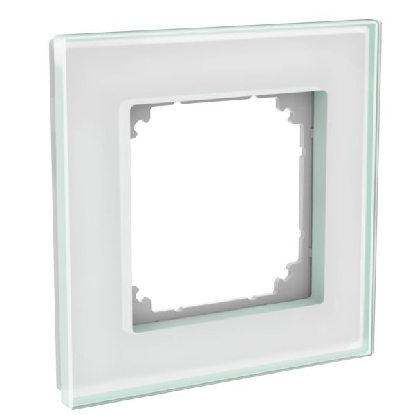Schneider Electric WDE004035 Kombinasjonsramme glass, solid, hvit 1 rom