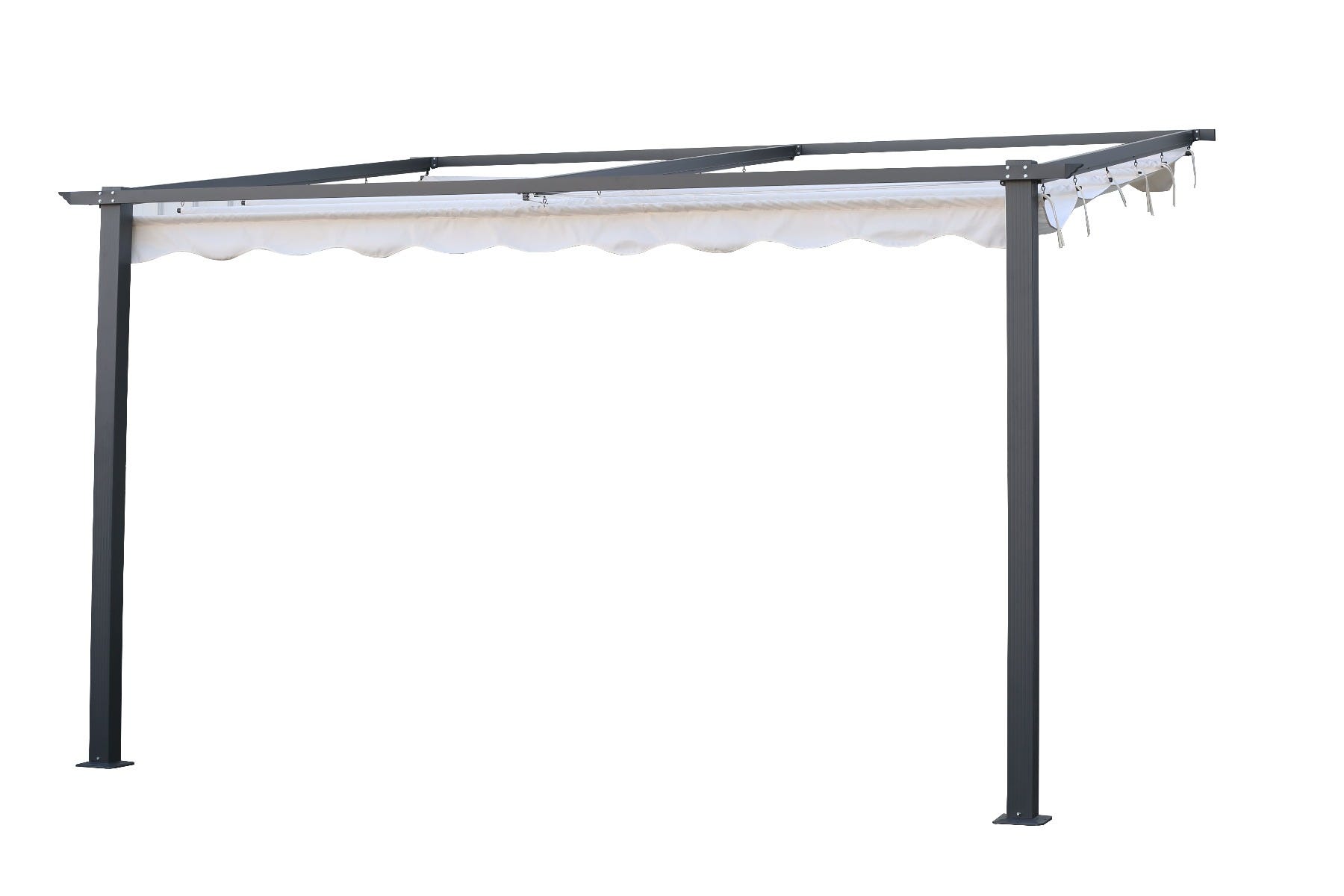 Jabo Veggpergola 4x4 m grå