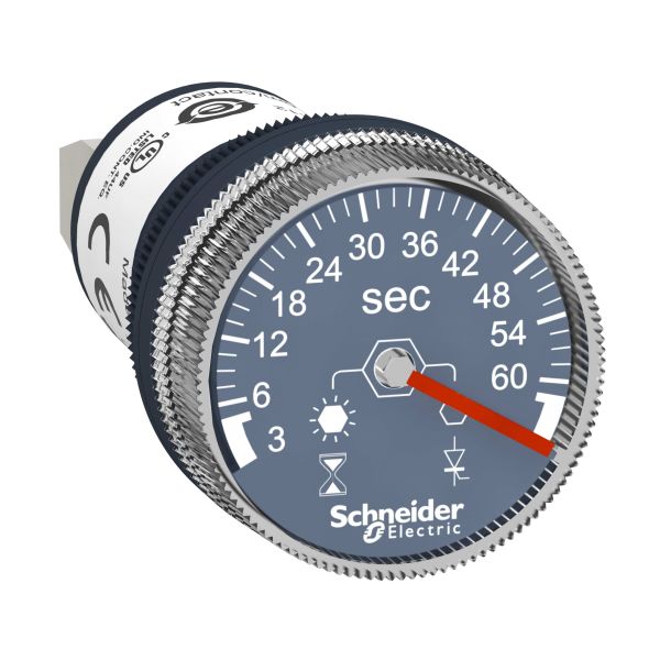 Schneider Electric XB5DTGM3 Tidsrelé 22 mm, 100–240 V 3-60 sek.