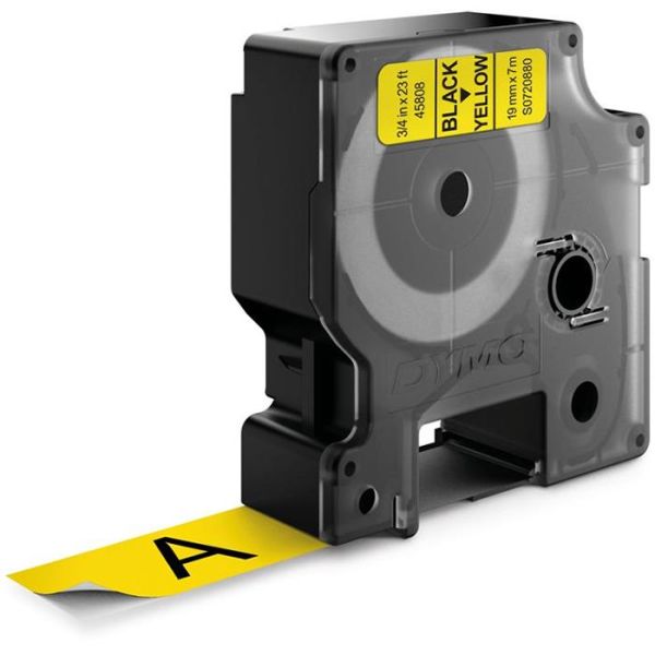 DYMO Standard D1 Teip 19mm Svart på gult