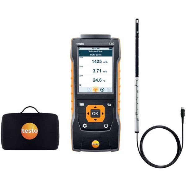 Testo 440 Varmetrådmålesett med varmetrådsensor og veske