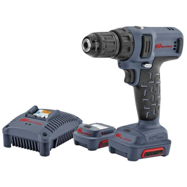 Ingersoll Rand D1130EU-K2 Bormaskin med 2,0Ah-batterier og lader
