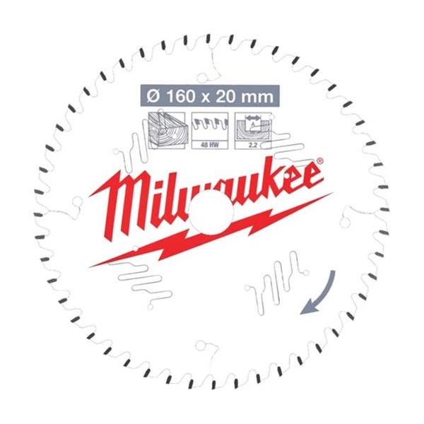 Milwaukee CSB P W Sagklinge 160x2,2x20 mm, 48T