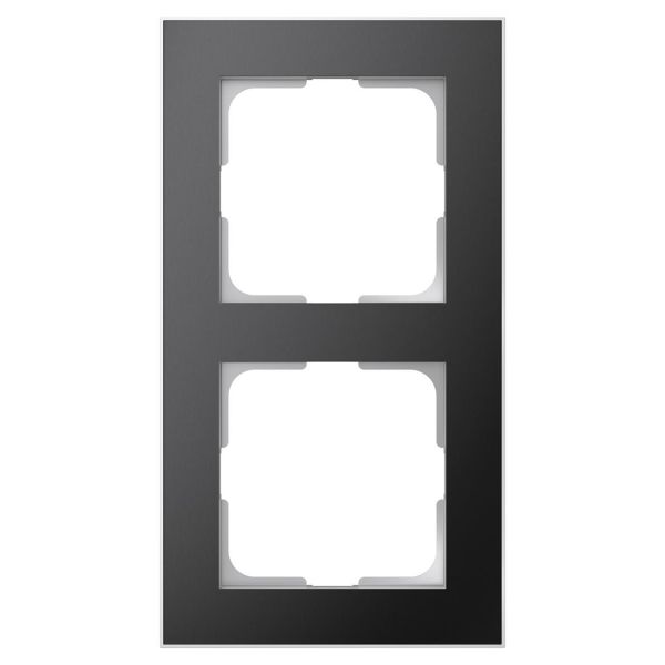 Elko EKO06193 Kombinasjonsramme svart/aluminium 2 rom