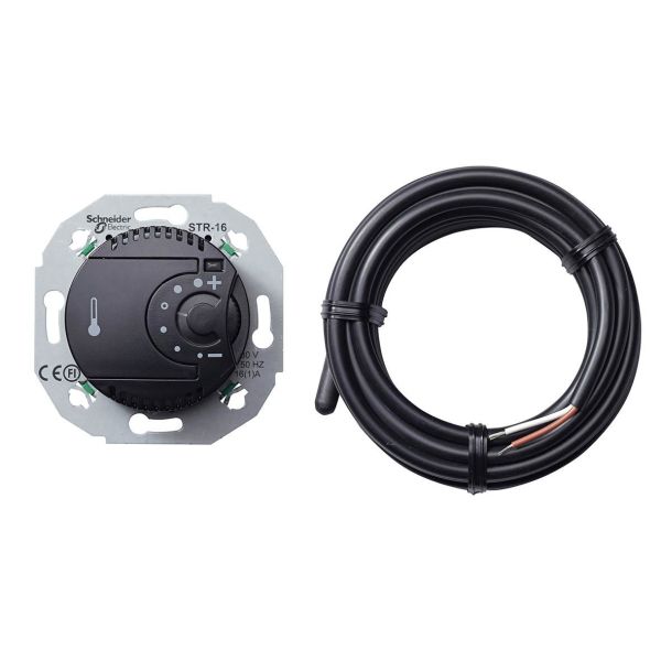 Schneider Electric Renova WDE011625 Gulvtermostat 230 V Svart