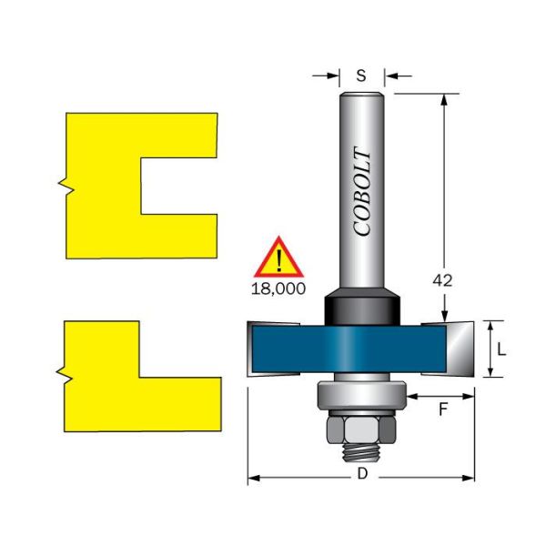Cobolt 212-10135 Falsfres L=10, F=13,5 o D=41