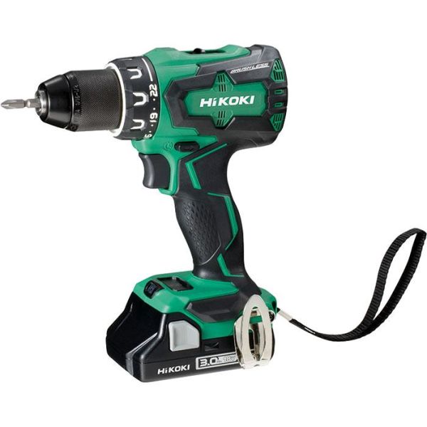 HiKOKI DS18DBSL(S) Borskrutrekker med 3,0Ah-batterier og lader