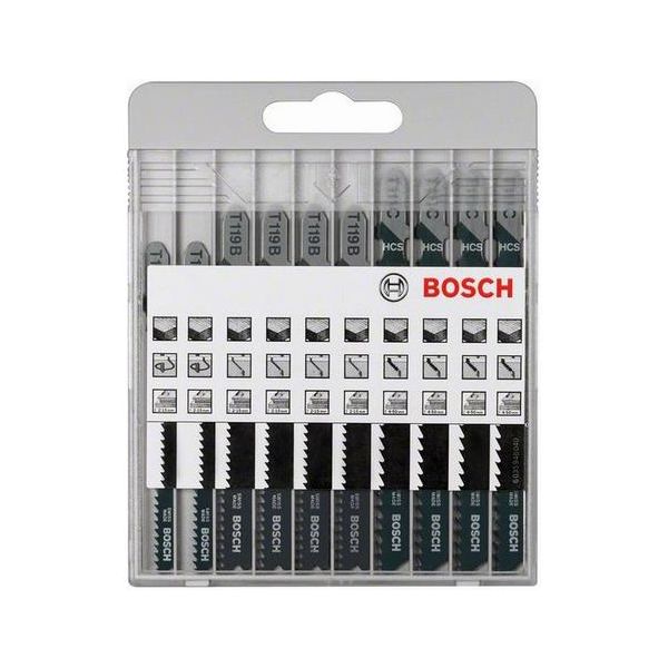 Bosch 2607010629 Basic for Wood Stikksagbladsett 10 deler
