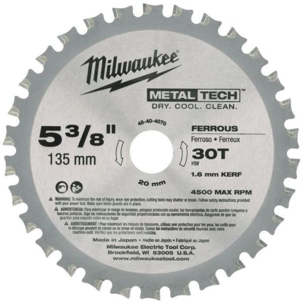 Milwaukee 48404070 Sagklinge 135x20mm, 30T