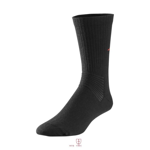 Snickers 9262 ProtecWork Strømpe svart, flammesikring 37-39