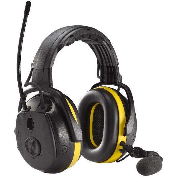 Hellberg Synergy Hørselvern Bluetooth, medhøring og hodebøyle