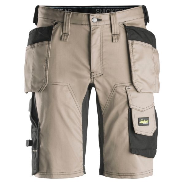 Snickers 6141 AllroundWork Shorts khaki / svart 44
