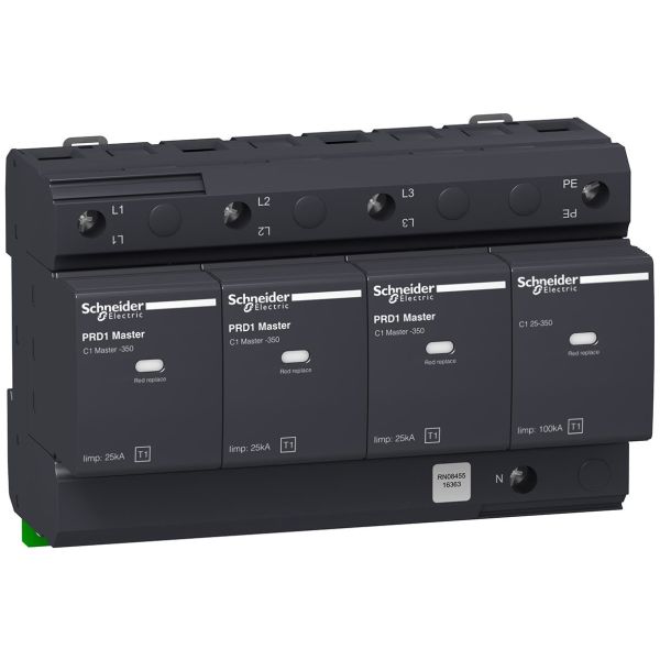 Schneider Electric 16363 Overspenningsvern mot lyn, PDR1 Master 2,5 kV, 3 ledere