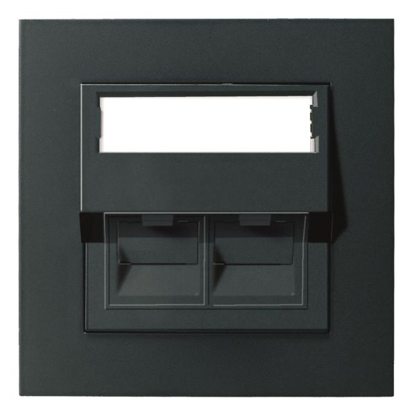 Elko EKO05553 Modulæruttak 2 x RJ45, STP C6A Svart