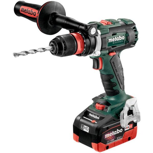 Metabo BS 18 LTX BL Q I Borskrutrekker med 5,5Ah-batterier og lader
