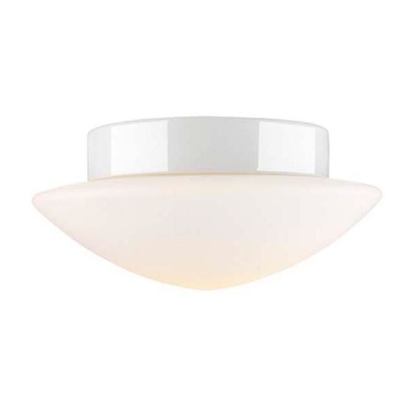 Ifö Electric Solhem Takarmatur hvit, IP44, rett, E27