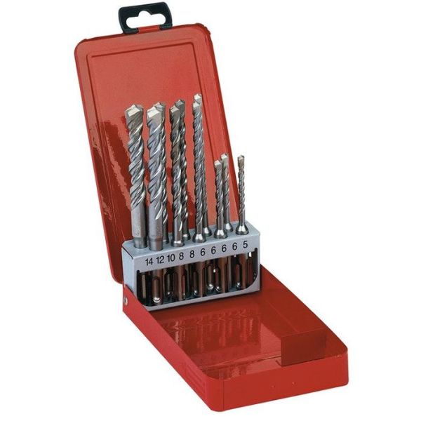 Milwaukee M2 4932352340 Hammerborsett SDS-Plus, 2-skjærs, 10 deler