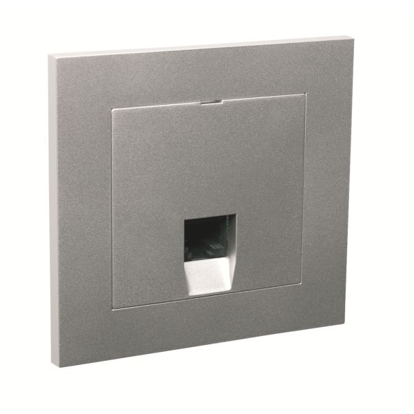 Elko EKO04818 Modulæruttak RJ45-uttak, aluminium 1 kobling