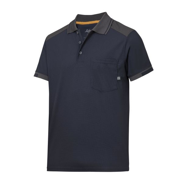Snickers 2701 AllroundWork Pikéskjorte marineblå/grå XS