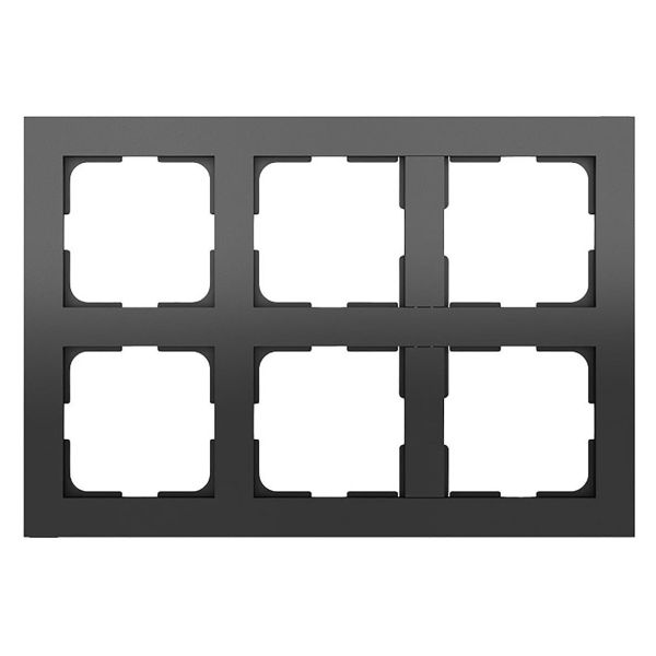 Elko EKO05244 Kombinasjonsramme 2 x 3 rom, svart