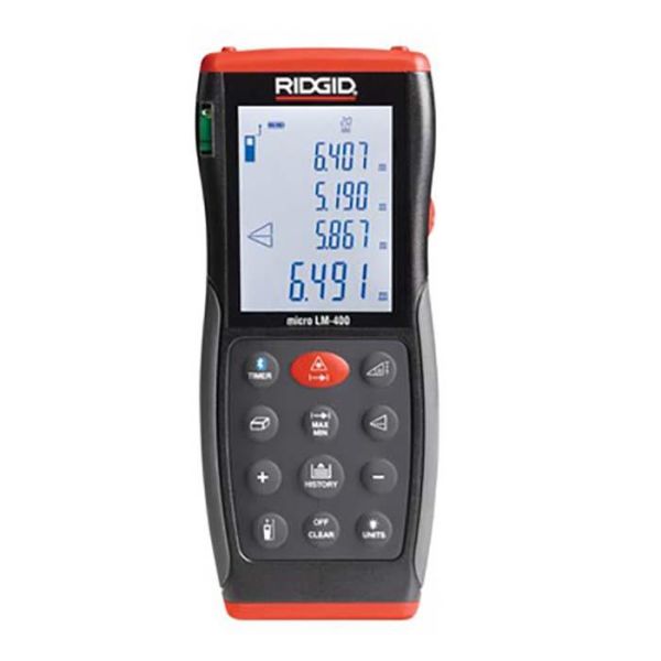 Ridgid LM-400 Lasermåler med overlagring via Bluetooth