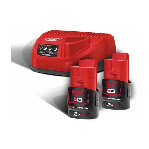 Milwaukee M12 NRG-202 Ladepakke