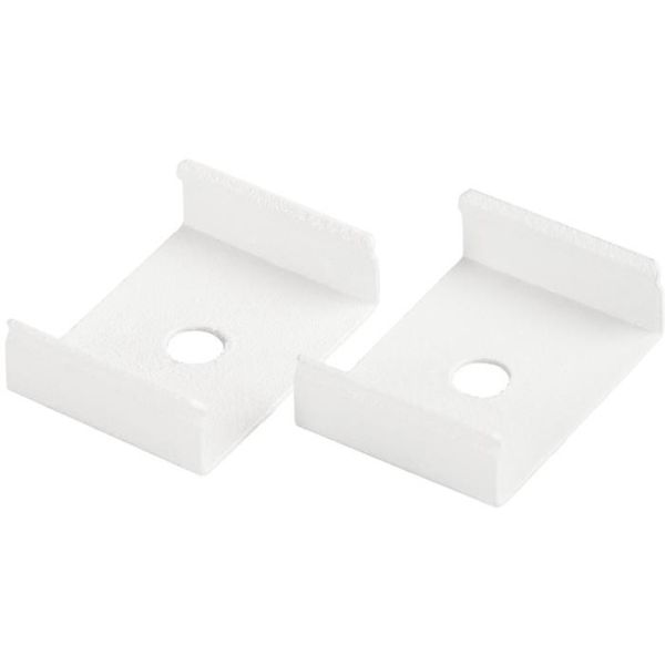 Hide-a-Lite 7504042 Festeklips til Art profiler, hvit, 2-pakk