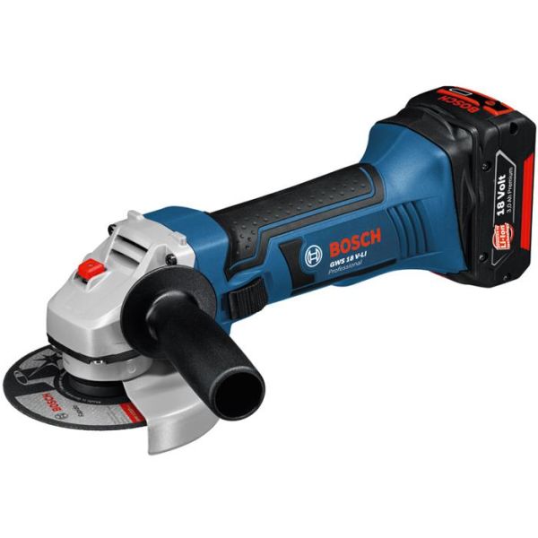 Bosch GWS 18-125 V-LI Vinkelsliper med batterier og lader