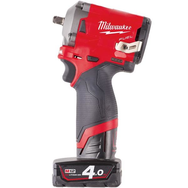 Milwaukee M12 FIW38-422X Muttertrekker med 2,0Ah- og 4,0Ah-batterier og lader