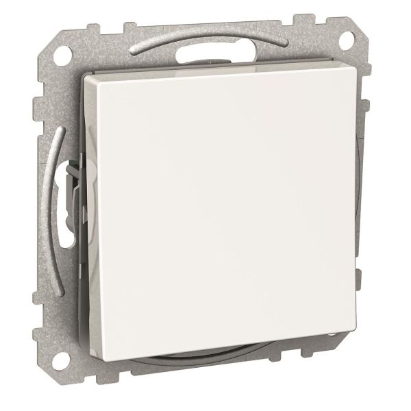 Schneider Electric Exxact WDE002122 Strømbryter firkantet vippe, med klemmer, hvit Trapp/1 pol