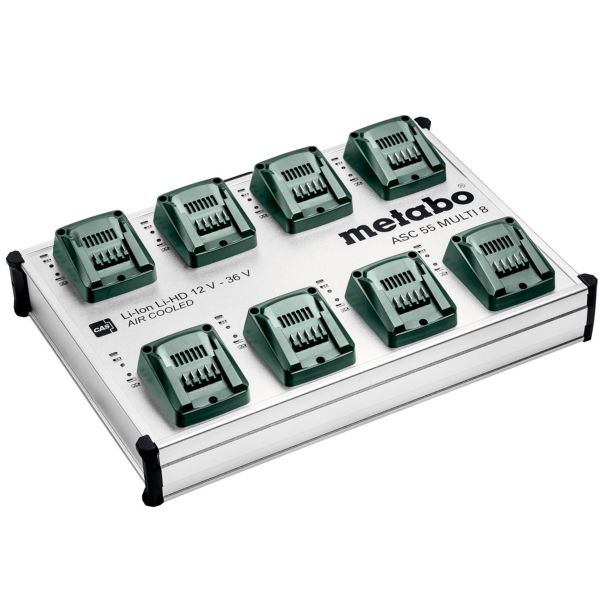Metabo ASC 55 MULTI 8 Hurtiglader for batterispenning 12–36 V