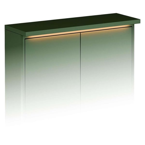 Gustavsberg Graphic Topplate grønn, med belysning 60 x 20 cm