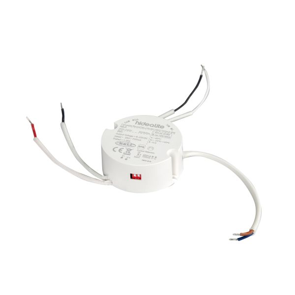 Hide-a-Lite Round Konverter Dali/Push, 350/700 mA, 9 W