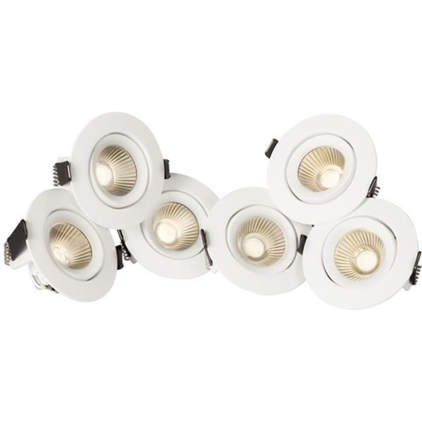 Hide-a-Lite Optic 360 Downlight hvit, 2700 K, 6-pack