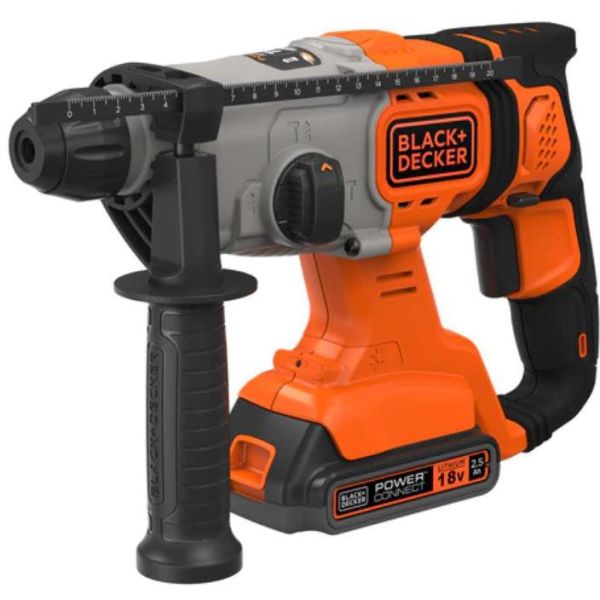 Black & Decker BCD900E2K-QW Slagbormaskin med batterier, lader og tilbehør