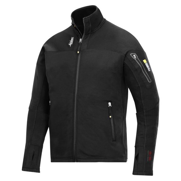 Snickers 9438 Jakke svart, microfleece XS