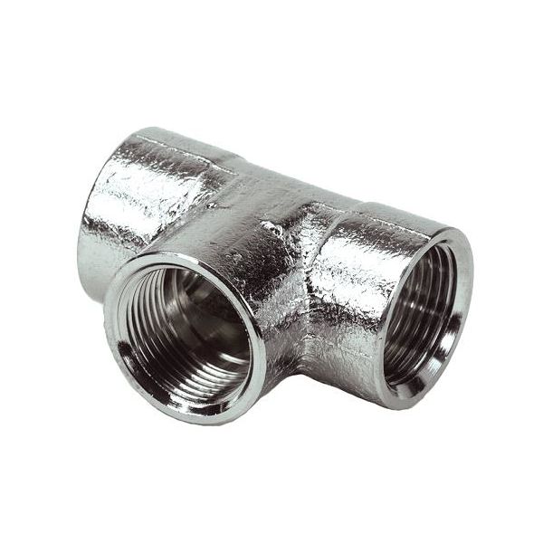 Ezze 3006087002 T-rør metall, inv gjenge G10, forniklet