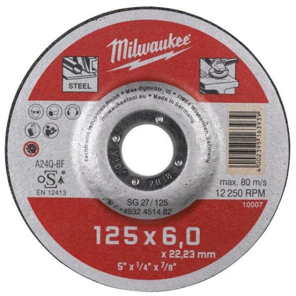 Milwaukee SG 27 Contractor Kappskive 125x6 mm