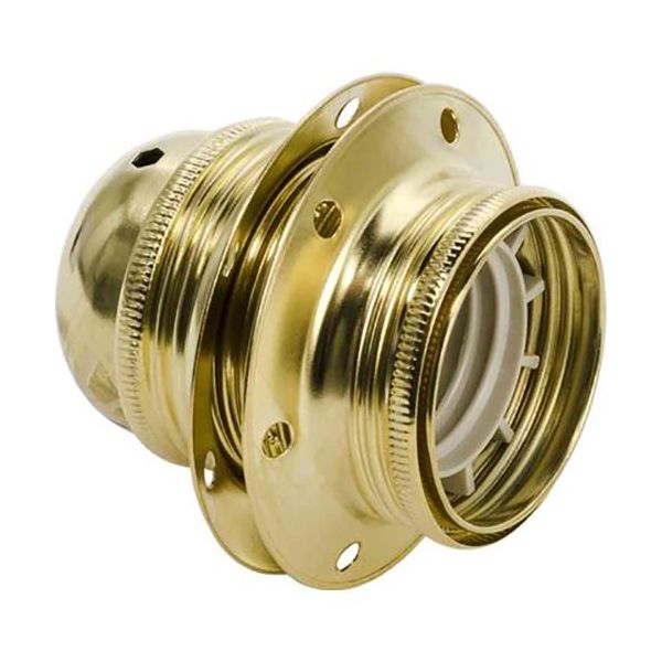 Gelia 100000949 Lampeholder E27, gjenget