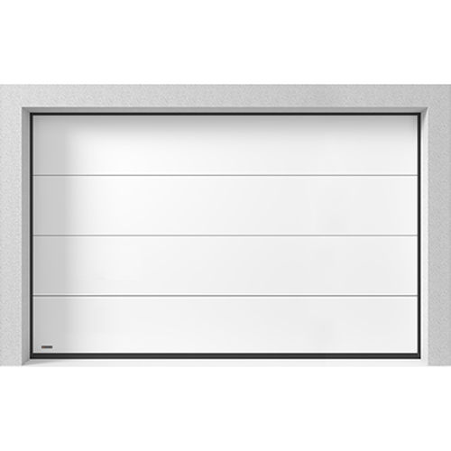 Garasjeport Leddport Moderne Basic Hvit, 3000x2000