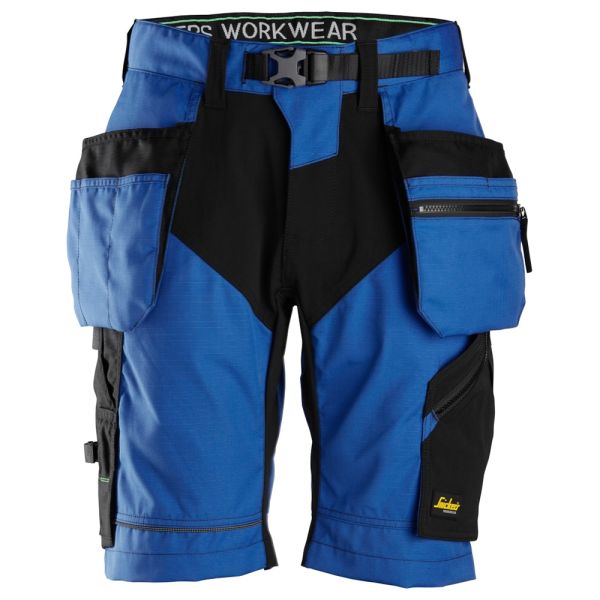 Snickers 6904 FlexiWork Shorts klarblå / svart 44