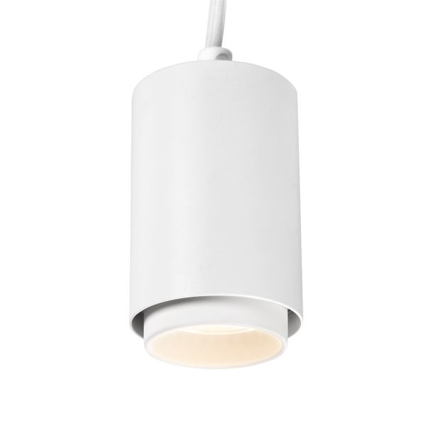 Hide-a-Lite Focus Pendant Micro Spotlight 10 W, 1-fase, 36°, hvit 3000 K