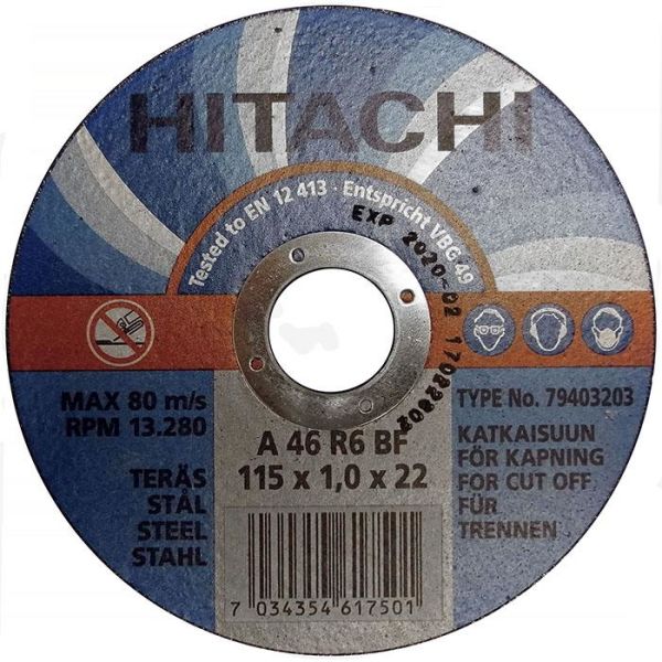Hitachi 79403203 Kappskive Ø115x1,0 mm