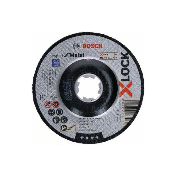 Bosch Expert for Metal Kappskive X-LOCK, senket skjæring 125 × 2,5 × 22,23 mm